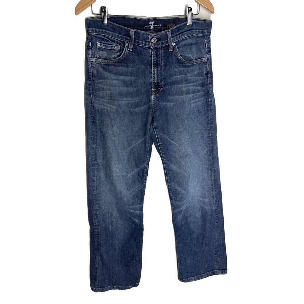 7 For All Mankind Mens Jeans Size 32 ( Actual 31x28) Relaxed Distressed